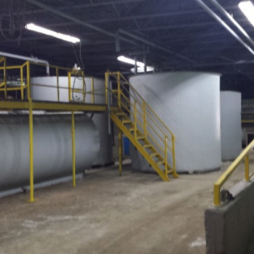 Waste Recycling traditional waste water treatment facility in Midland, ON